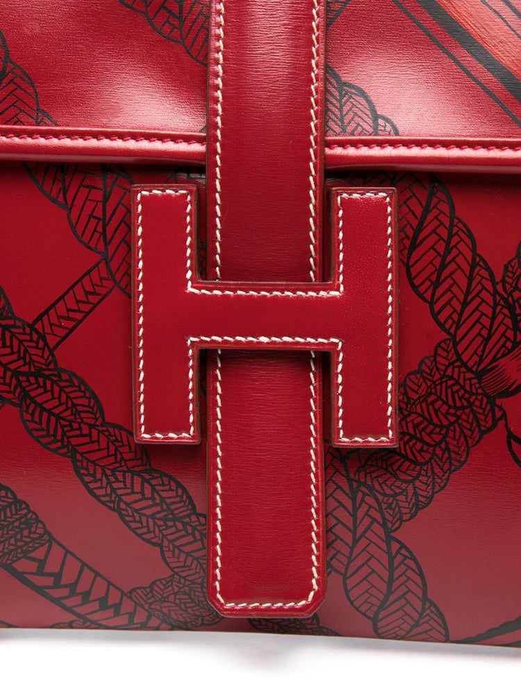 Jige Red Leather Clutch - rewindvintageofficial