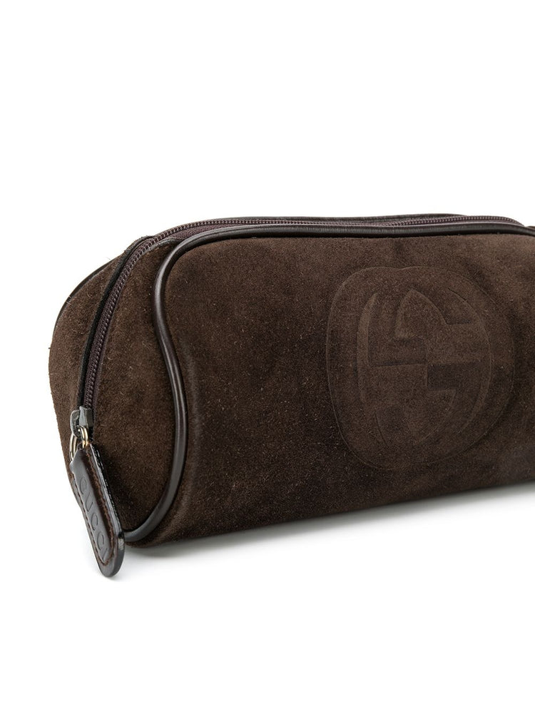 Embossed Logo Cosmetic Bag - rewindvintageofficial