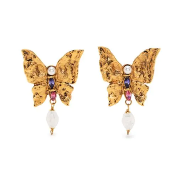 Rive Gauche Butterfly Clip-on earrings - Rewind Vintage Affairs