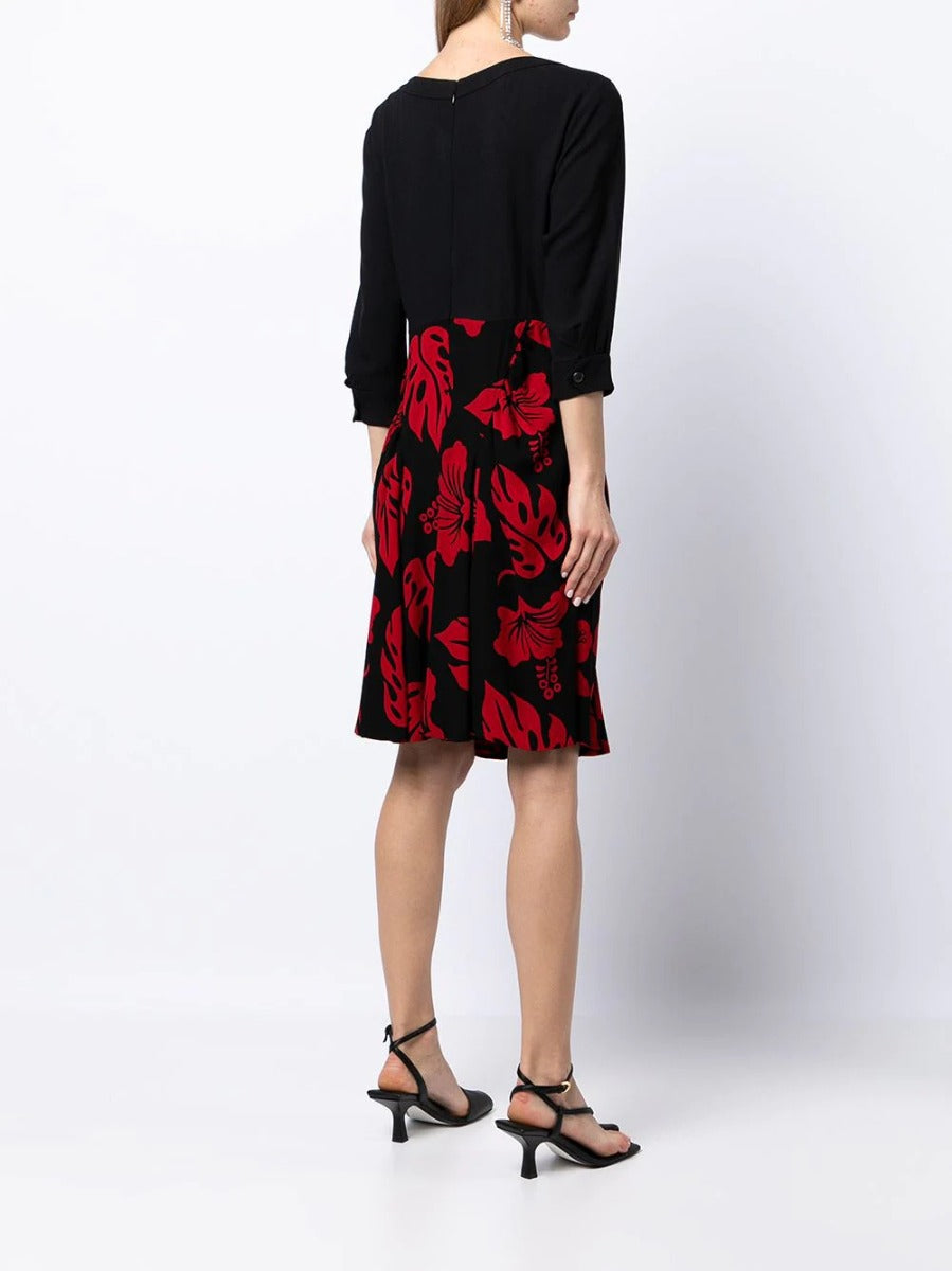 Floral Print Embellished Dress - Rewind Vintage Affairs