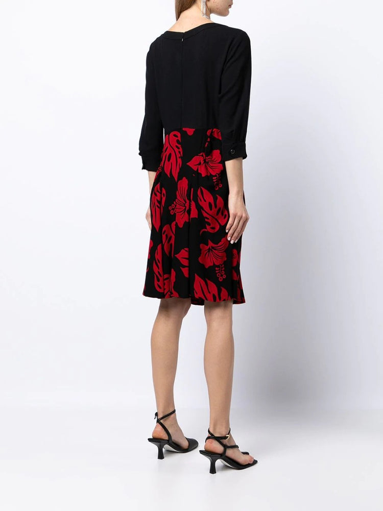 Floral Print Embellished Dress - Rewind Vintage Affairs