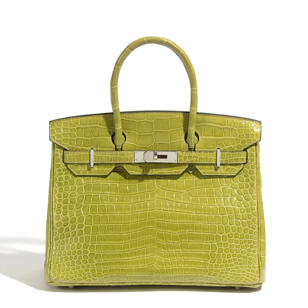 Yellow crocodile birkin sale