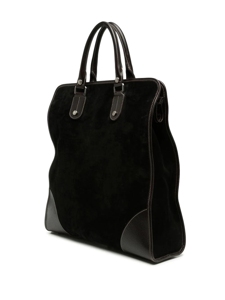 Runway Suede Logo Tote Bag - Rewind Vintage Affairs