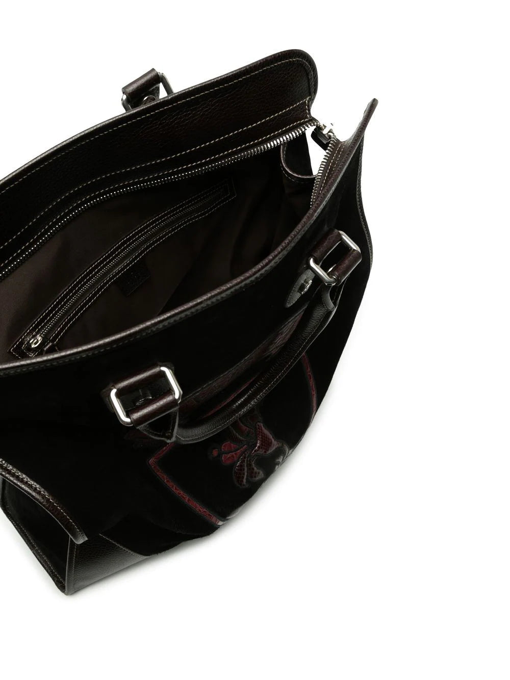 Runway Suede Logo Tote Bag - Rewind Vintage Affairs