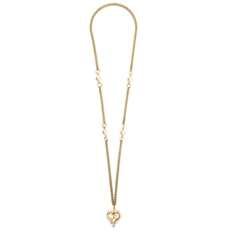Curb Chain Heart Pendant Necklace - Rewind Vintage Affairs