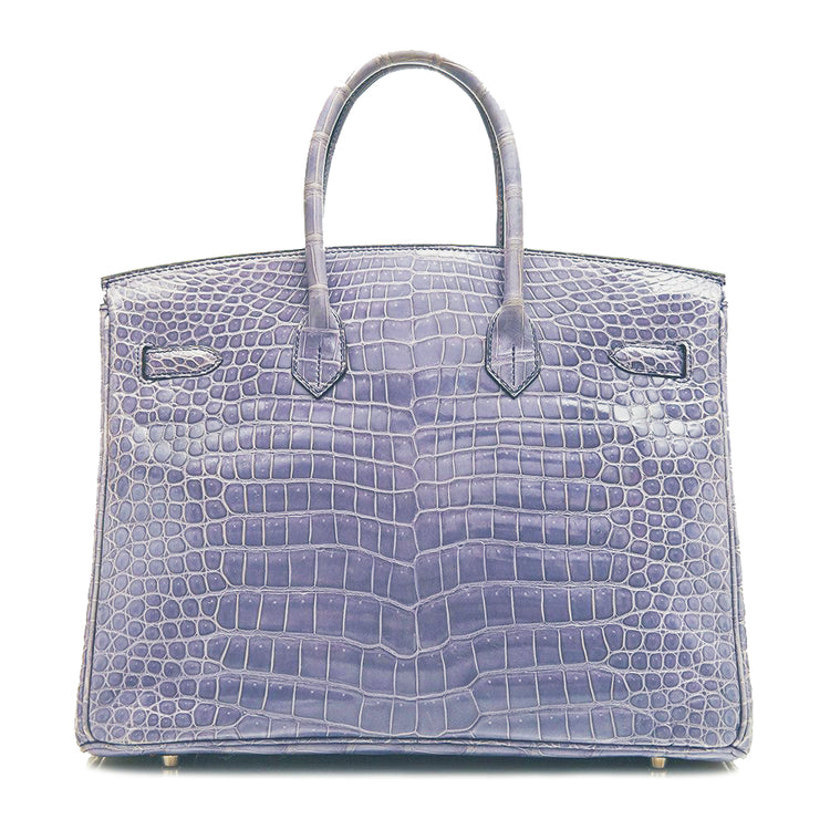 Hermès Brighton Blue Exotic Birkin 35cm