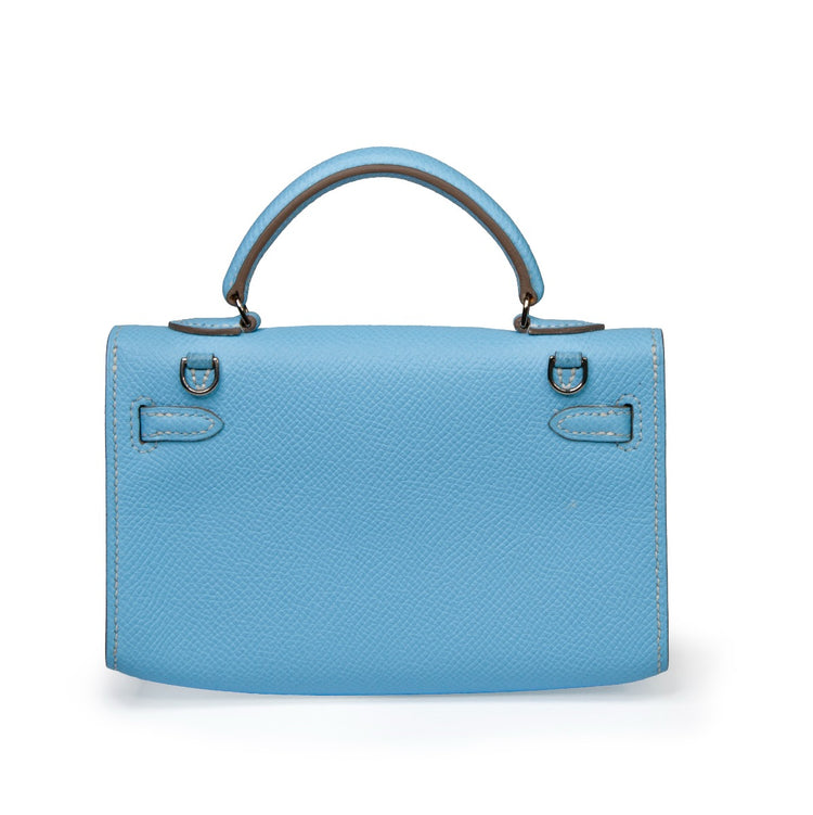 Blue Celeste Micro Kelly - Rewind Vintage Affairs