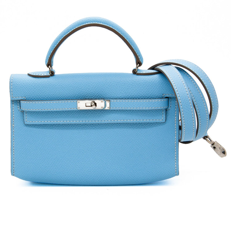 Blue Celeste Micro Kelly - Rewind Vintage Affairs