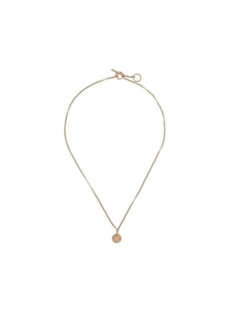 Rose Gold and Diamond Clou de Selle Gambade Necklace - rewindvintageofficial