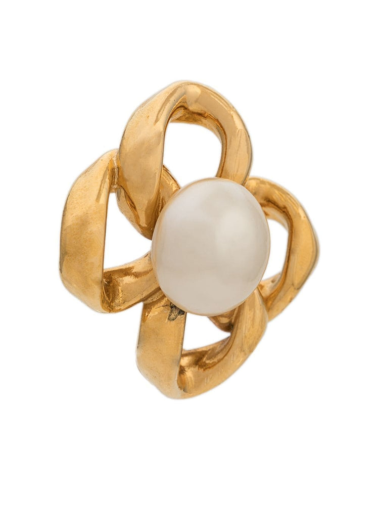Square Pearl Embellished Earrings - rewindvintageofficial