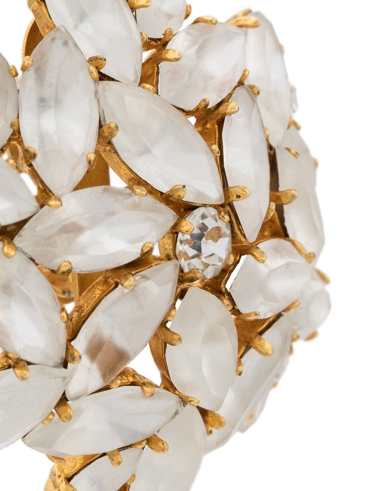 Dominique Aurientes Acrylic Pearl Clustered Earrings - rewindvintageofficial