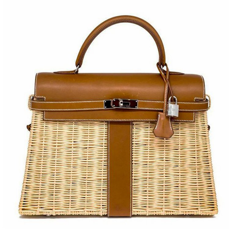 Limited Edition 35cm Kelly Picnic Bag - Rewind Vintage Affairs