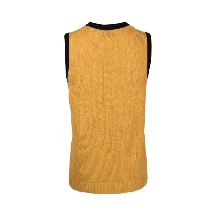 Colour-Block Knitted Vest - Rewind Vintage Affairs