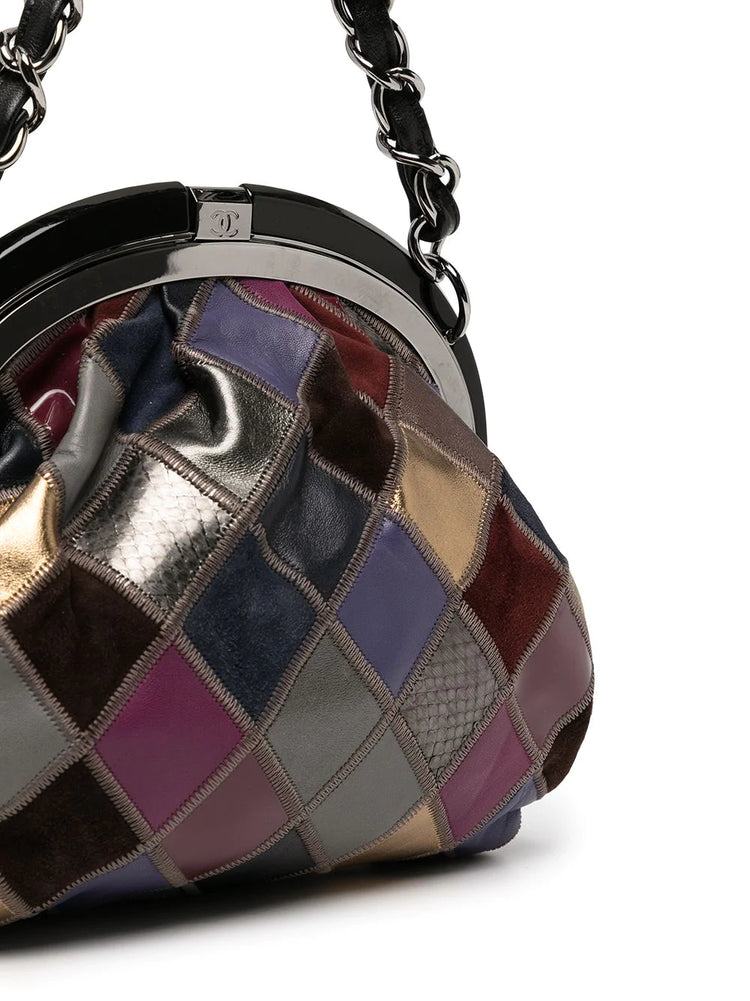 Leather Patchwork Handbag - Rewind Vintage Affairs