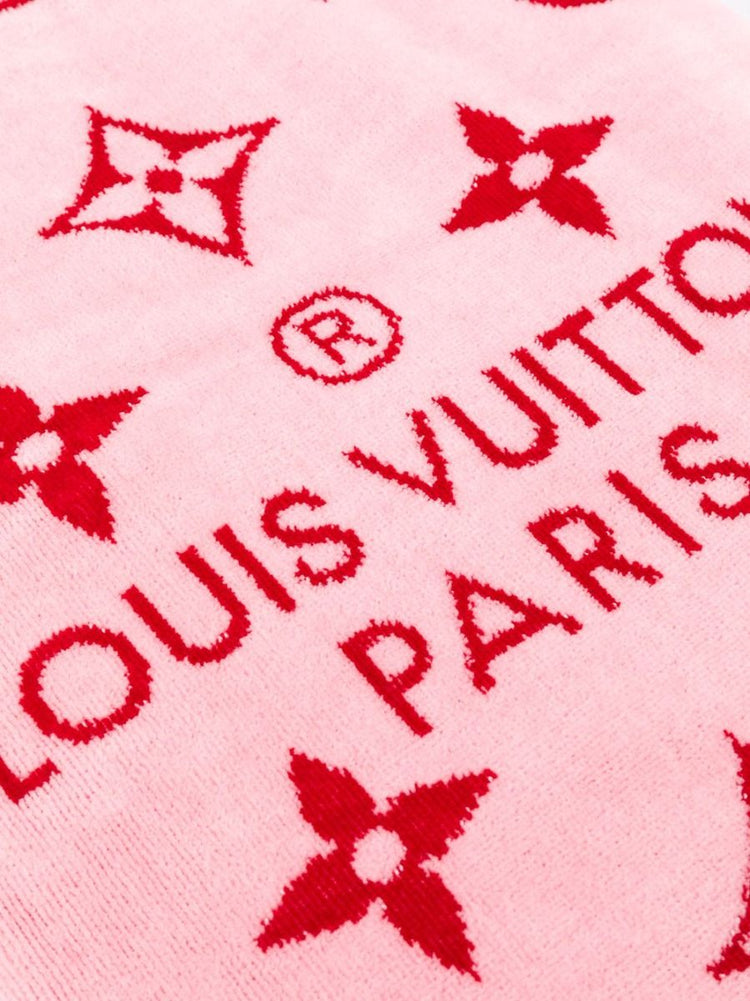 LV Logo Print Towel - rewindvintageofficial