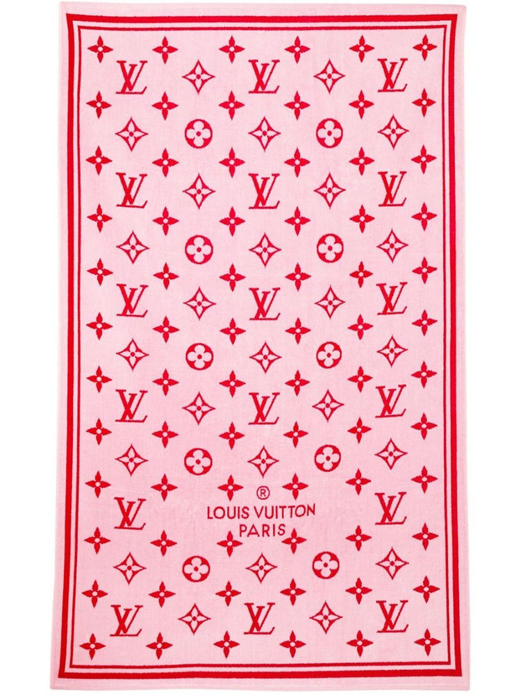 LV Logo Print Towel - rewindvintageofficial