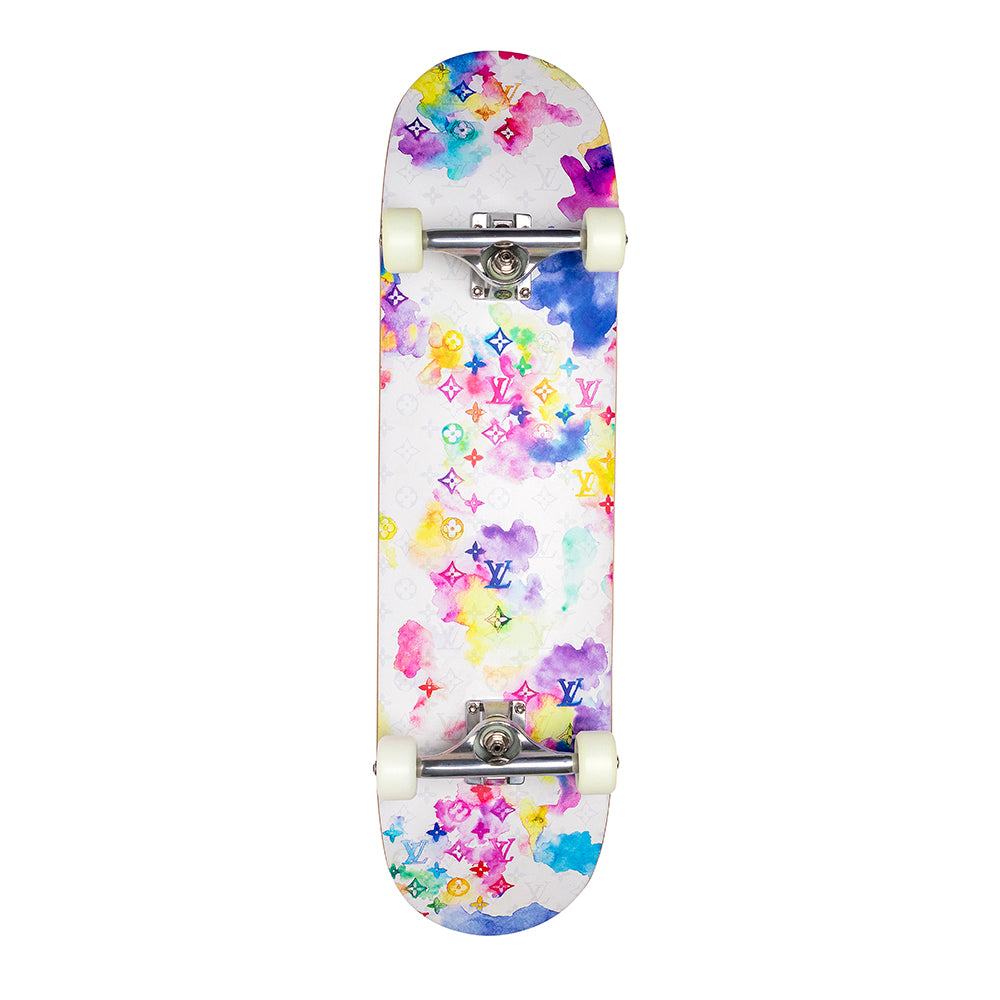 Watercolour Monogram Skateboard - Rewind Vintage Affairs