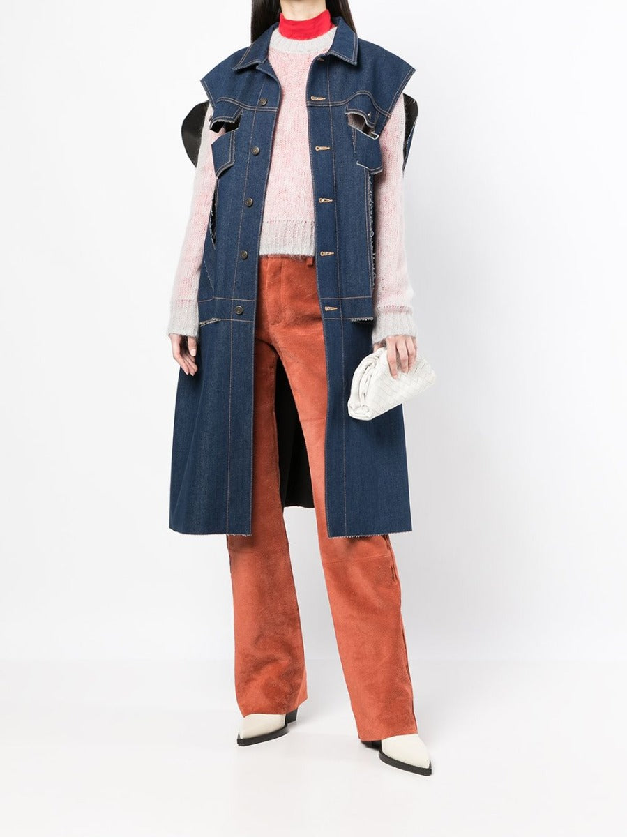 Décortiqué Denim Cape Coat - Rewind Vintage Affairs