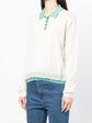 Cream Knitted Polo Sweater - Rewind Vintage Affairs