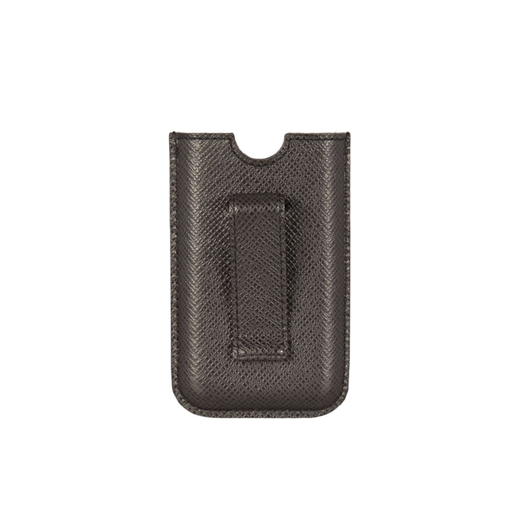 Black Taiga Leather iPhone Case - Rewind Vintage Affairs