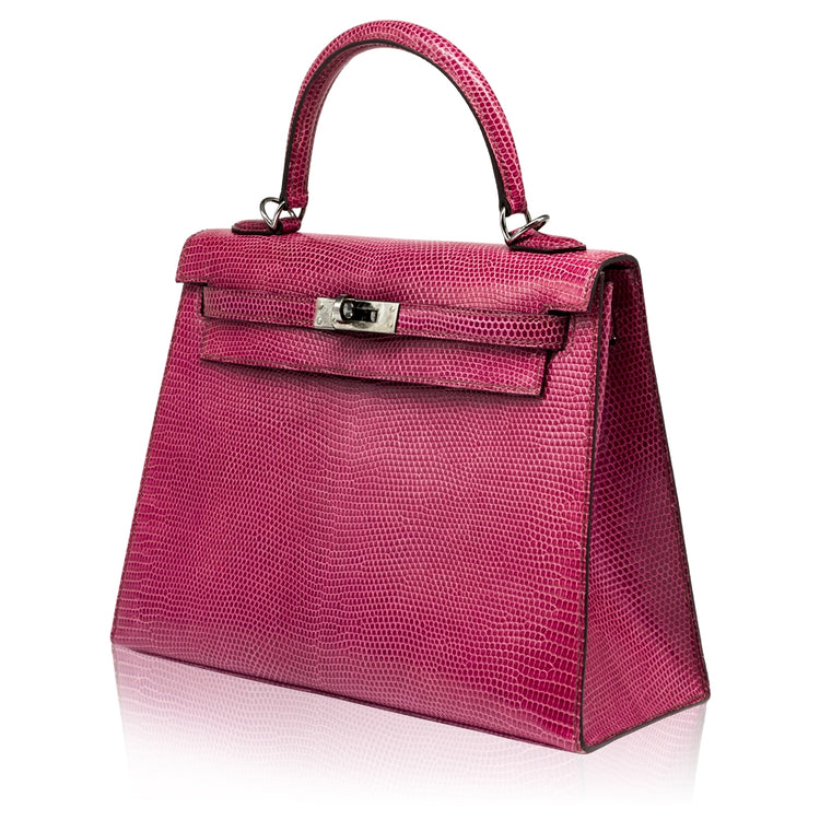 Hermès Fuchsia Exotic 25cm Kelly Bag