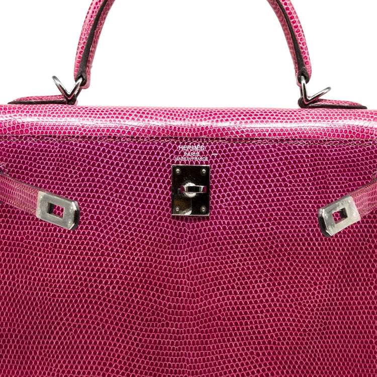 Hermès Fuchsia Exotic 25cm Kelly Bag