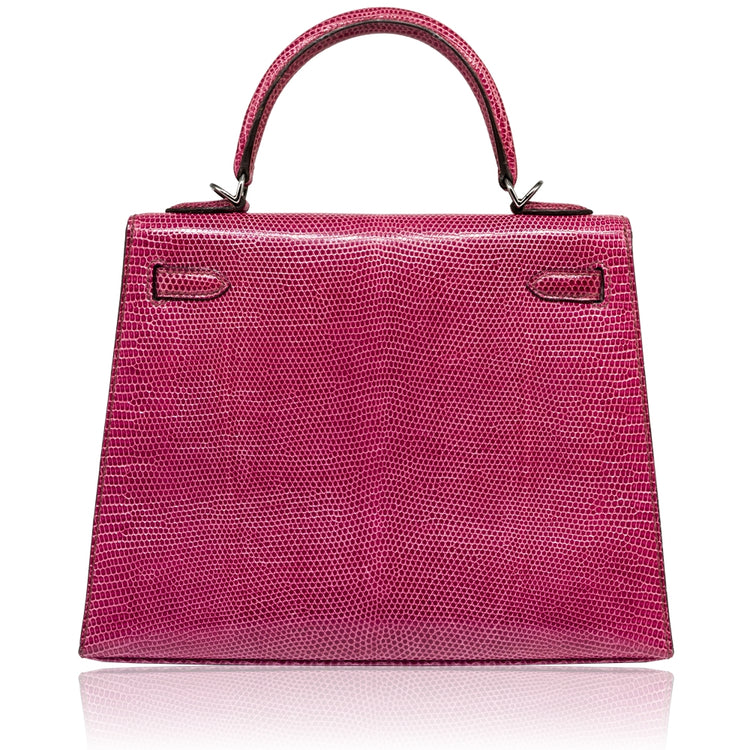Hermès Fuchsia Exotic 25cm Kelly Bag