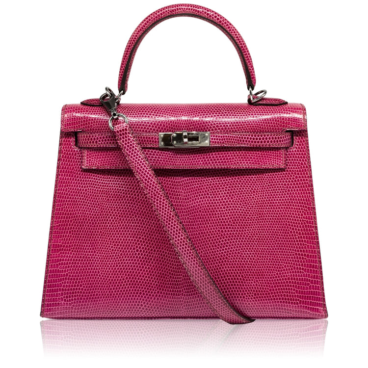 Hermès Fuchsia Exotic 25cm Kelly Bag