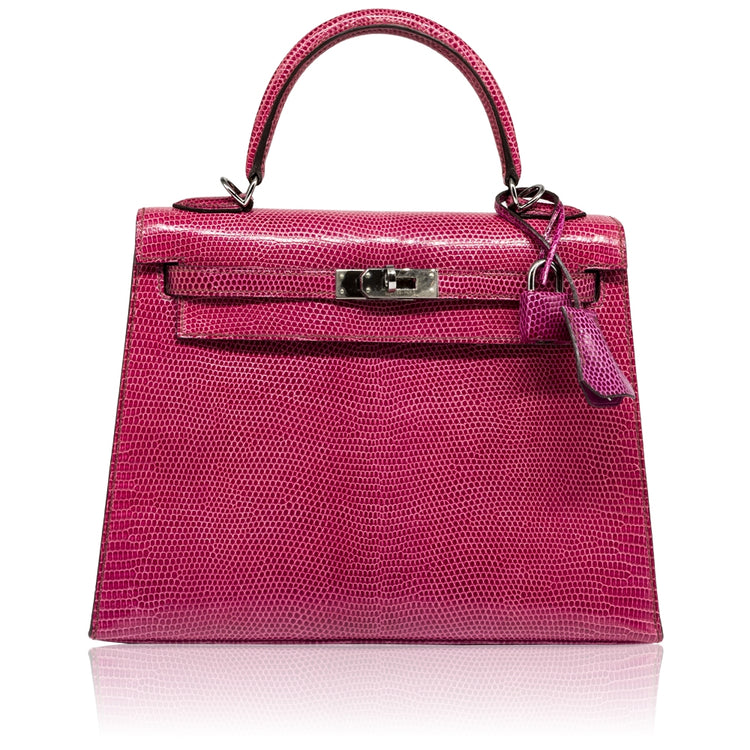 Hermès Fuchsia Exotic 25cm Kelly Bag