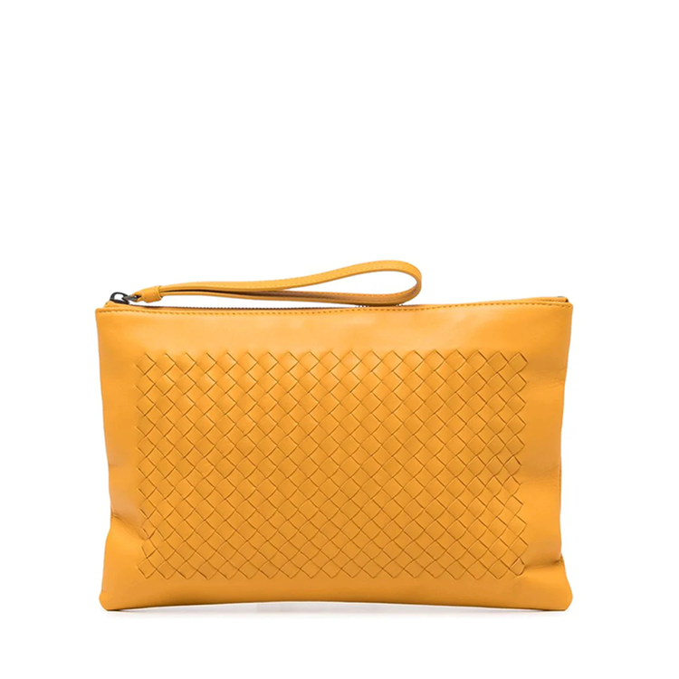 Orange Intrecciato Pouch - Rewind Vintage Affairs