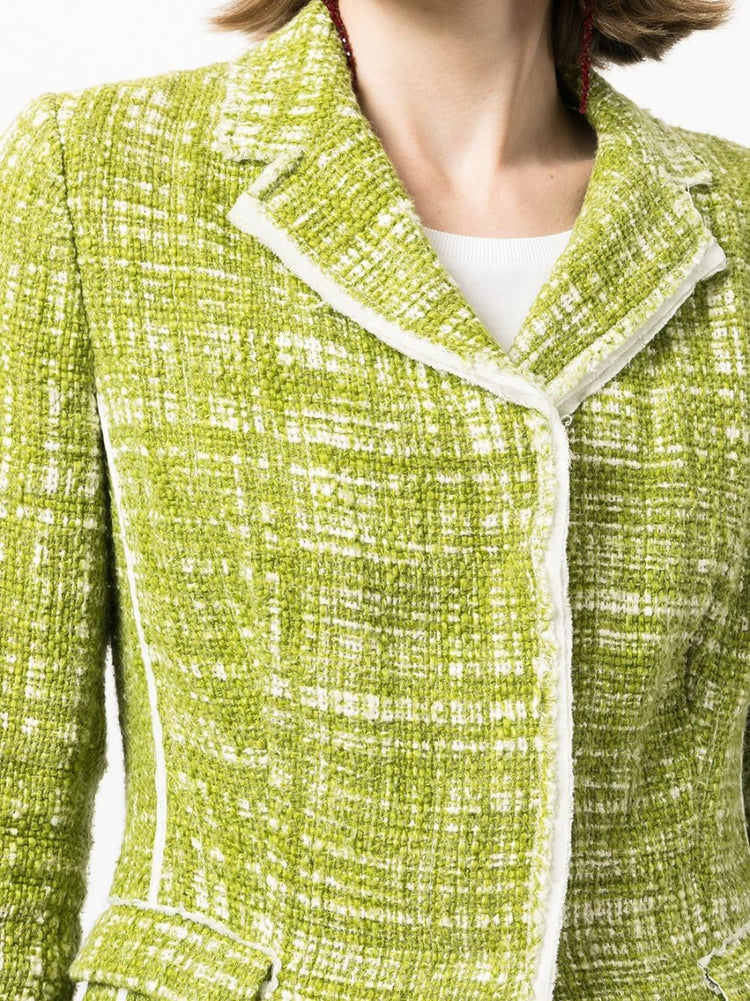 Green Tweed Blazer - rewindvintageofficial