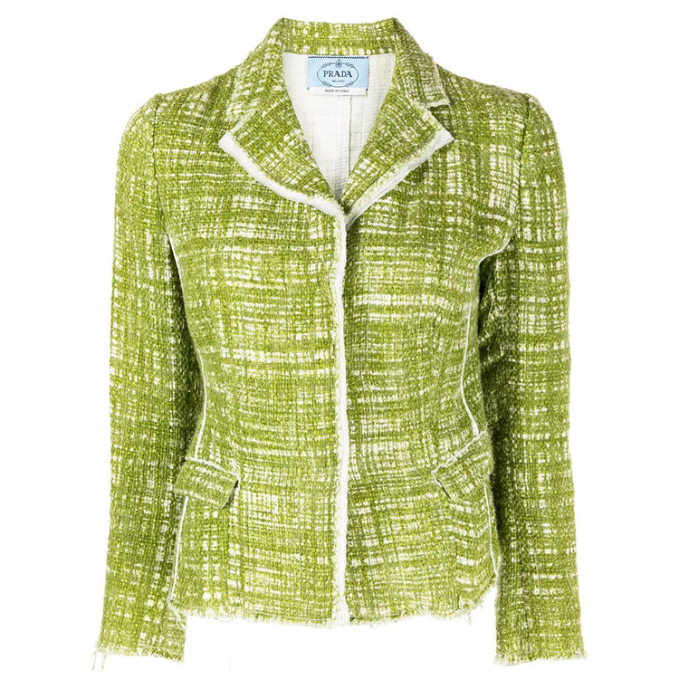 Green Tweed Blazer - rewindvintageofficial