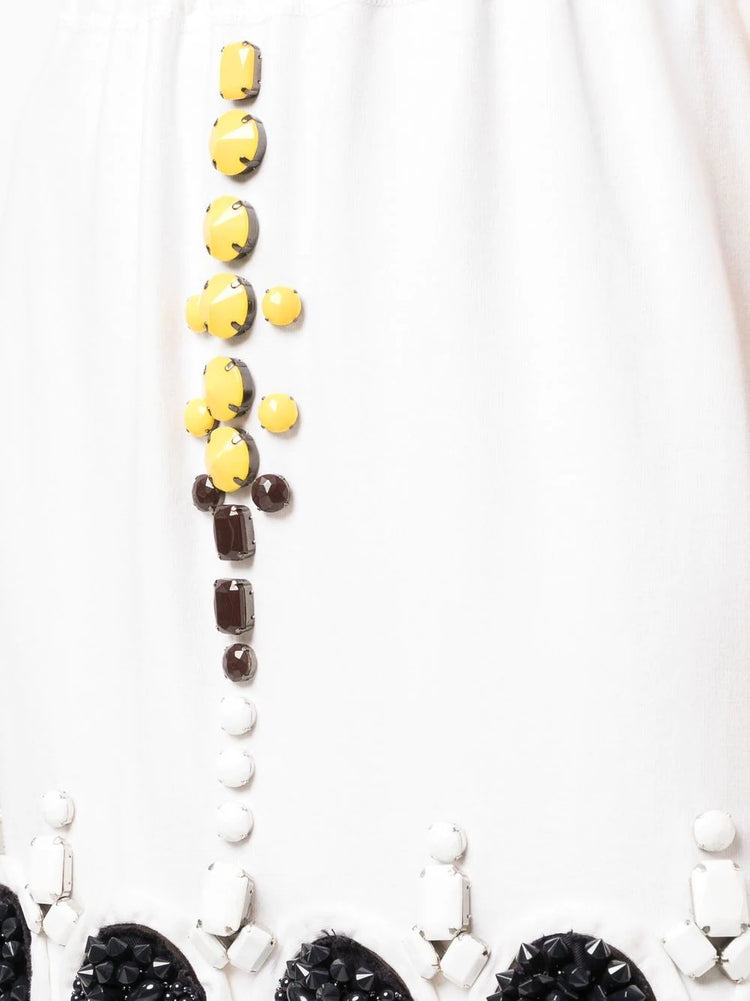 White Embellished Skirt - Rewind Vintage Affairs