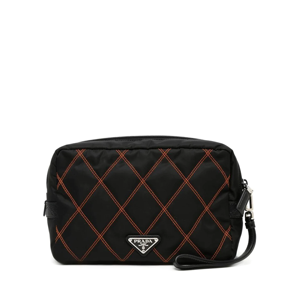 Prada discount orange pouch