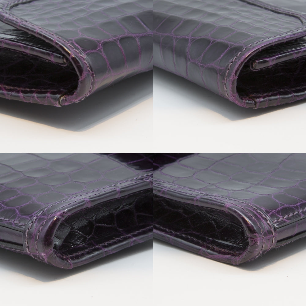 Hermès Prune Niloticus Crocodile Jige PM Clutch Bag SOLD - rewindvintageofficial