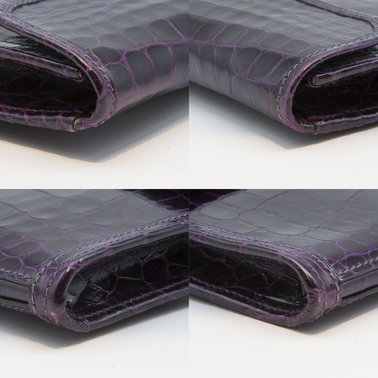 Hermès Prune Niloticus Crocodile Jige PM Clutch Bag SOLD - rewindvintageofficial