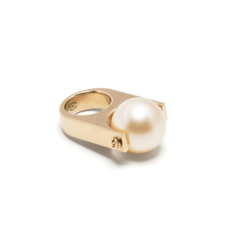 CC Pearl-embellished Ring - Rewind Vintage Affairs