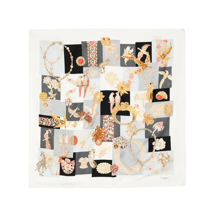 Precious printed silk scarf - Rewind Vintage Affairs