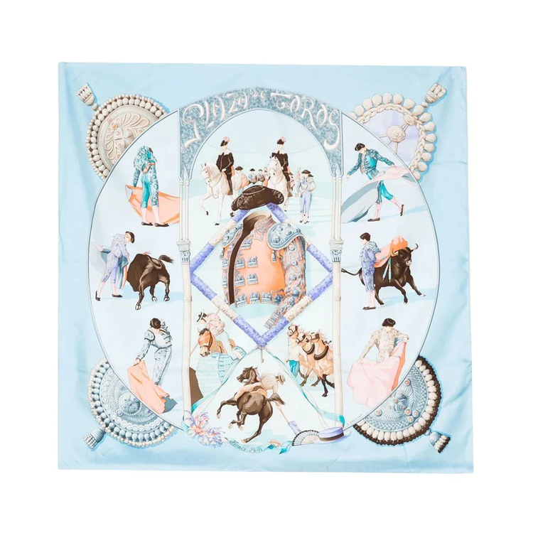 Plaza De Toros Silk Scarf - Rewind Vintage Affairs