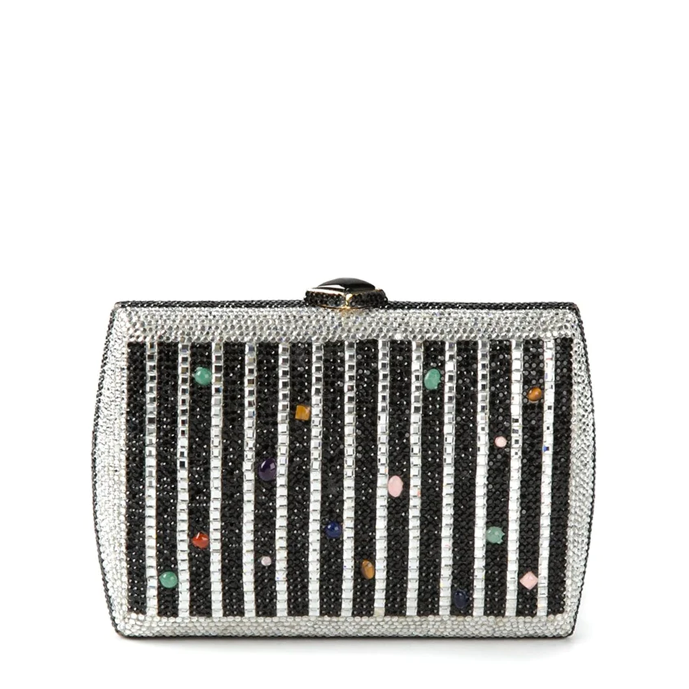 Judith Leiber Crystal Minaudière Bag - Rewind Vintage Affairs