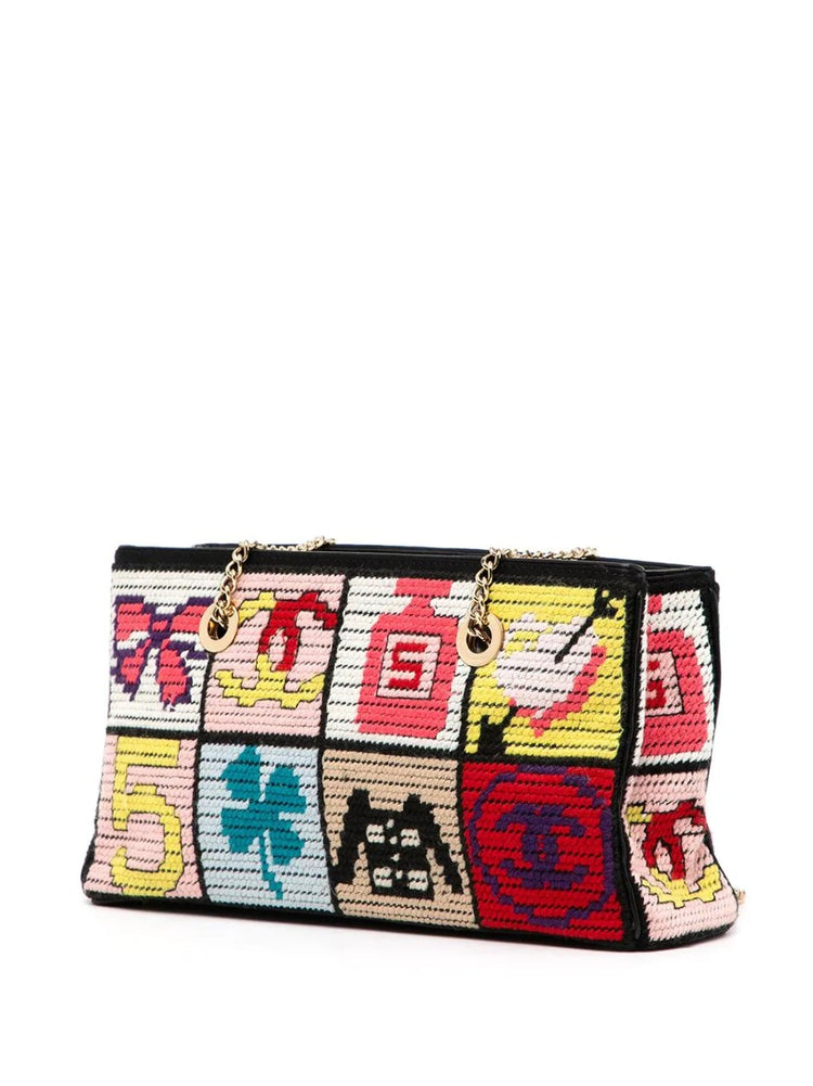 Vintage Cross stitch shoulder bag - rewindvintageofficial