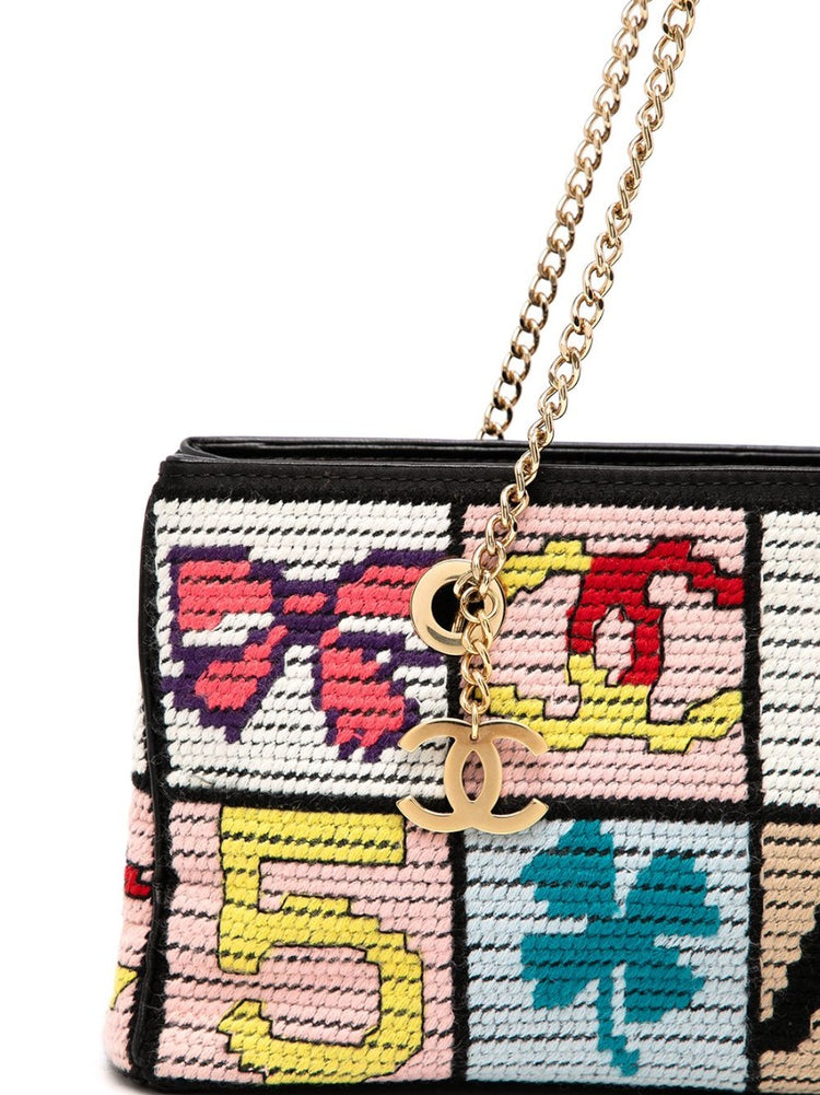 Vintage Cross stitch shoulder bag - rewindvintageofficial