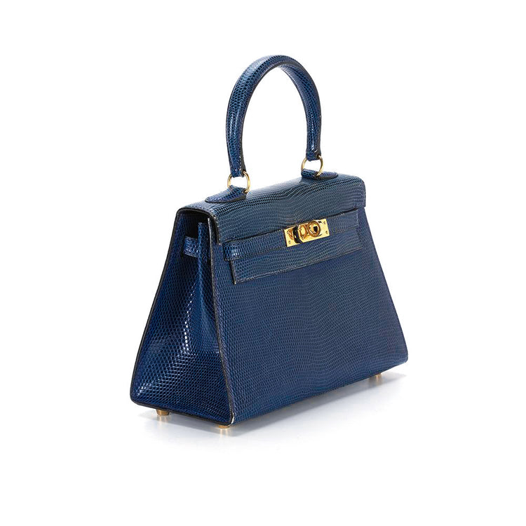 Vintage Hermès Kelly 20 Sapphire Blue