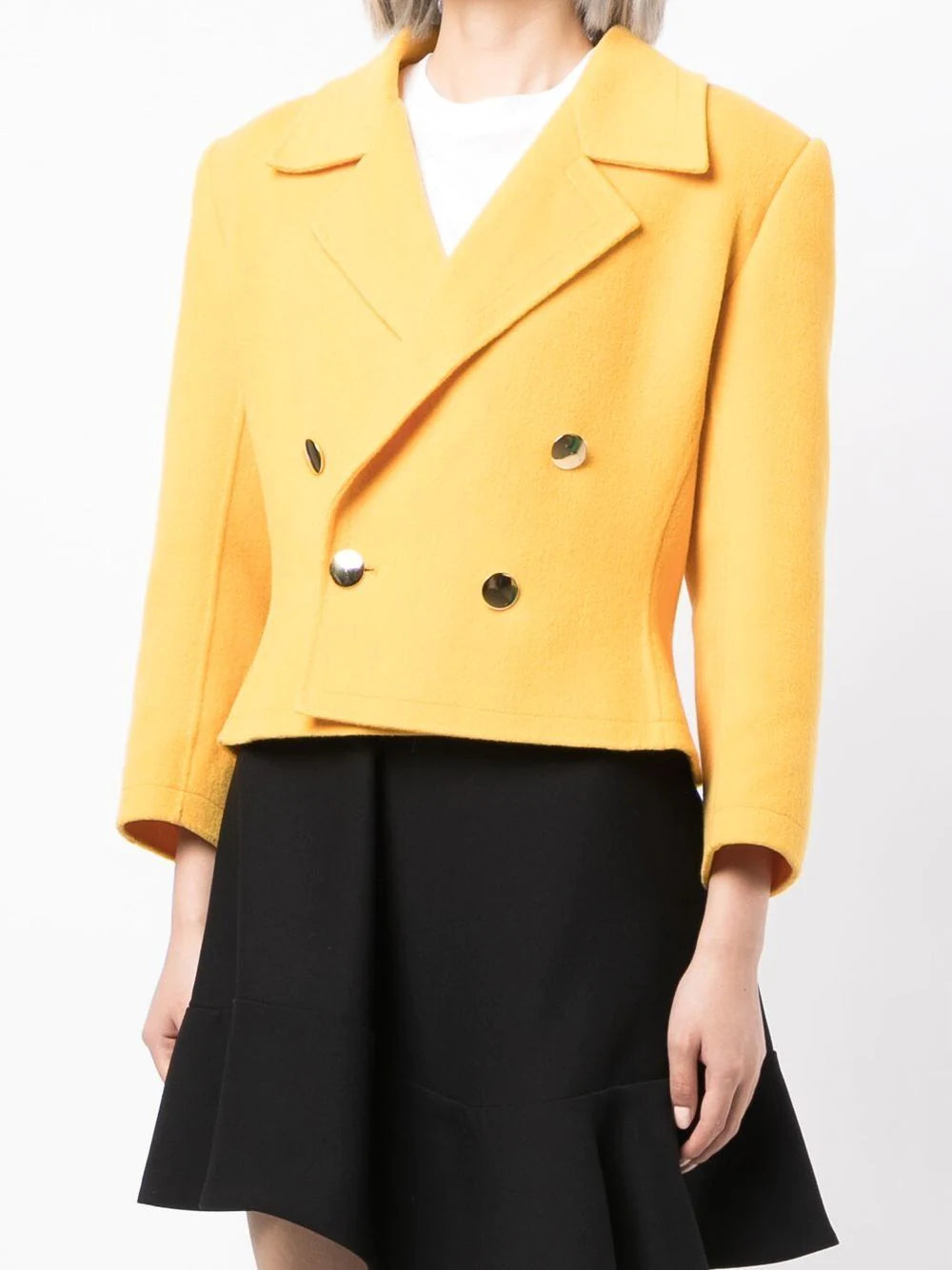 Yellow Wool Blazer - Rewind Vintage Affairs