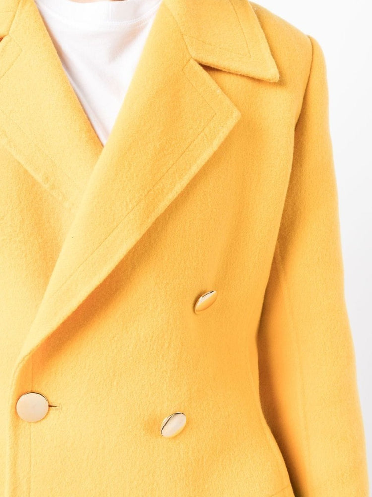 Yellow Wool Blazer - Rewind Vintage Affairs