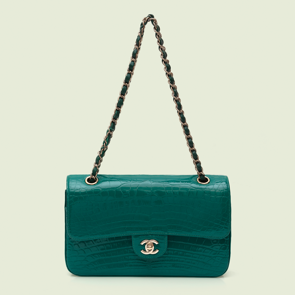 Green Chanel handbag