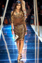 Dolce & Gabbana 2005 embellished leather skirt with intricate details, styled for spring 2005 ready-to-wear collection.