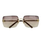 Rimless Rhinestone Sunglasses