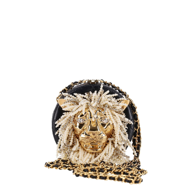 Lion Head Minaudière Clutch