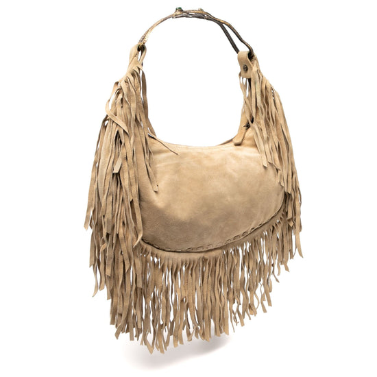 Valentino Suede Fringe Bag